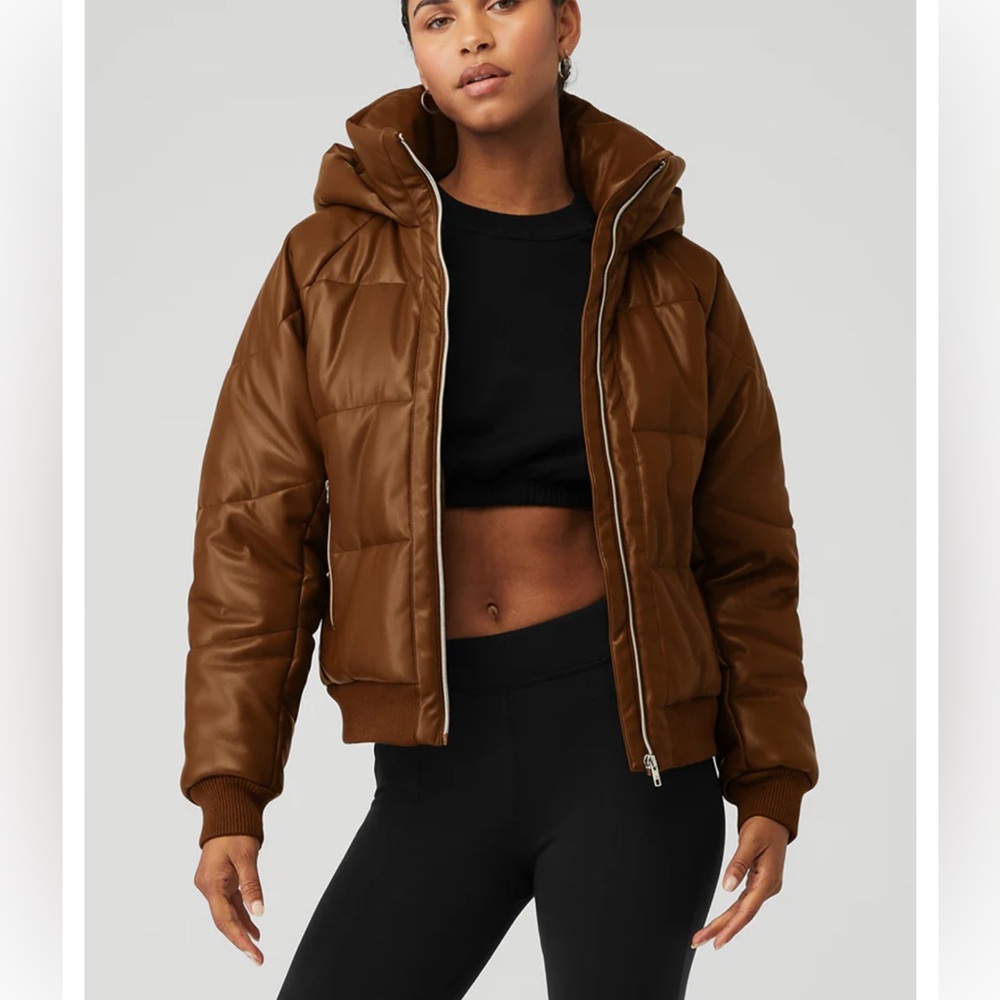 Alo Yoga Faux Leather Boss Puffer
